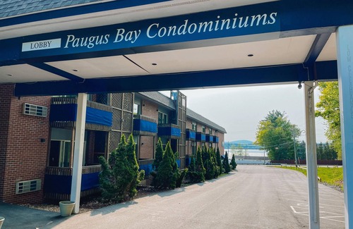 Gilford Condo | 1 Bdrm Lake condo across from Paugus Bay, shopping, pool, & dining!