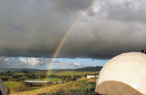 Ruakaka RV Rental | 1. Waipū luxury eco glamping in offgrid geodesic dome