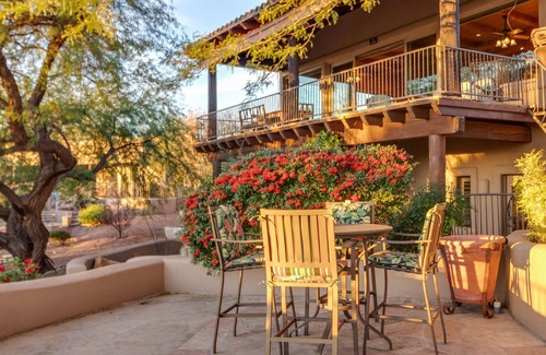 Pinnacle Peak Apartment | 10% OFF! PARSONS VILLAS - Troon Garden Casita | Serene Setting, Heated Pool, Pool, GOLF & Horses!