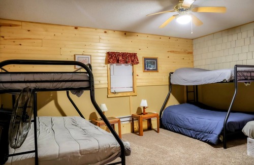 Dawson Cabin | 11 bedroom Western Mn Family Fun Lodge with Sand Volleyball court - Sleeps 20+