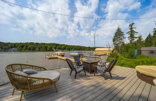 Bellaire House | 13 Mi to Skiing! Clam Lake Home with Dock Access