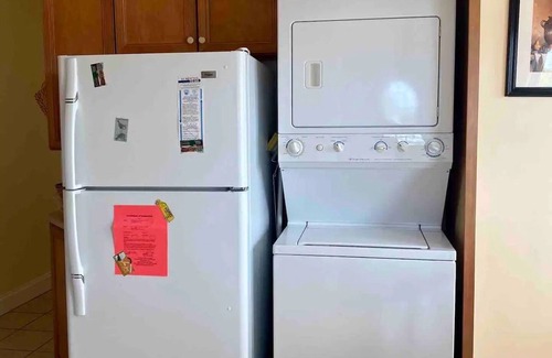 Wildwood Crest Condo | 2-Bd Condo, Pool and Views of Sunset Lake. Watch the fireworks from the porch!