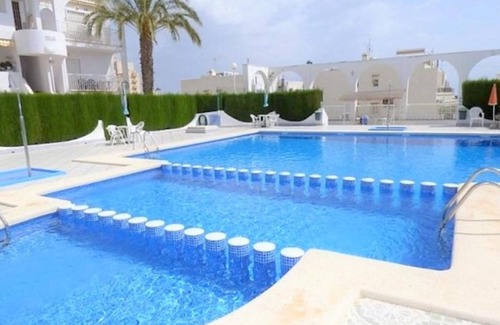 Torrevieja Apartment | 2-bed Apartment with Pool, Sea Views & Balcony - 10min walk to La Mata Beach!