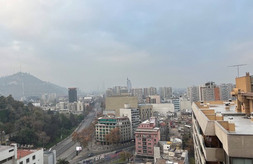 Downtown Santiago Apartment | 2 bedroom 2 bathrooms apartment half block from Sta. Lucia subway station