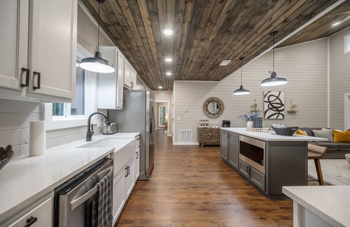 Pickens Cabin | 2 King Suites tucked under beautiful tall pines-games-hot tub-firepit-huge deck-