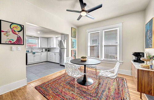 Rogers House | .2 mi to Downtown Rogers, Heated pool on Bike Trail, King Bed, Fire table