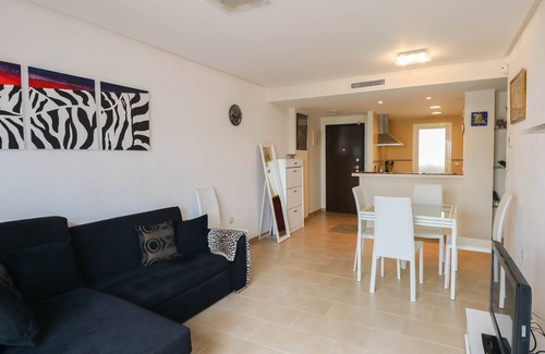 Mar de Pulpi Apartment | 2 Room, Sleeps 4, Parking, 4 Pools, Sea 1st Line