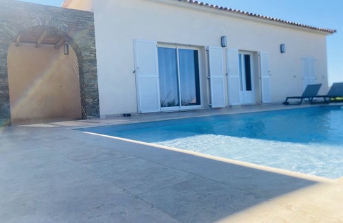 Saint-Florent Villa | 2-standing seaside villa, breathtaking view of the Gulf of Saint Florent