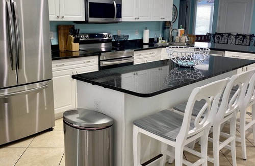 Crescent Beach Villa | 2000 sq ft Ocean View Villa steps to the beach.4 bdr 3 baths small pool hot-tub.