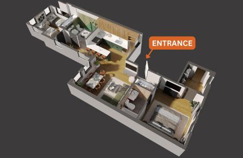 Somerville Apartment | 2BR2Bth 2 Parking Spaces,TD Garden,MIT,Harvard,BOS