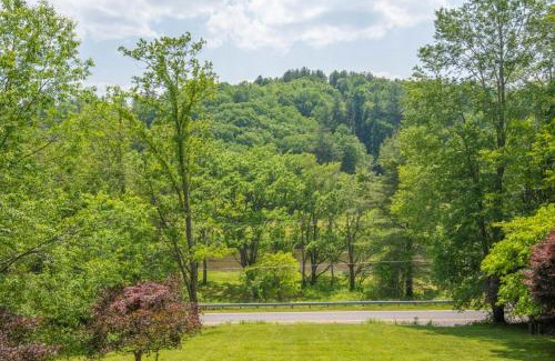 West Jefferson House | 3 Bed Cabin Overlooking the New River- HOT TUB, Fire Pit, Dogs OK