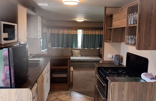 Watchet Ski Chalet | 3 bed static 12ft caravan home from home somerset
