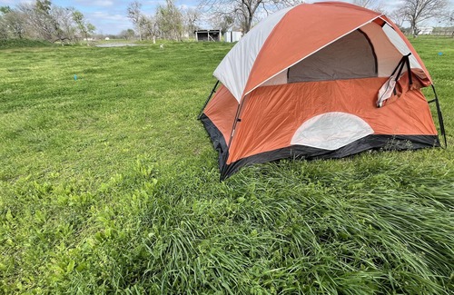 Waco RV Rental | 3 Person Tent on Waco Farm C5