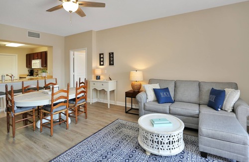 Waterside Village Condo | 3BR Condo on Canal, Walk from Beach with Community Pool ~ Waterside 203
