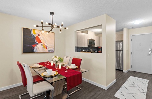 Northeast Edmonton Apartment | 3rd Floor View With Balcony Facing Green Field. Slps 5. Spacious and Stunning