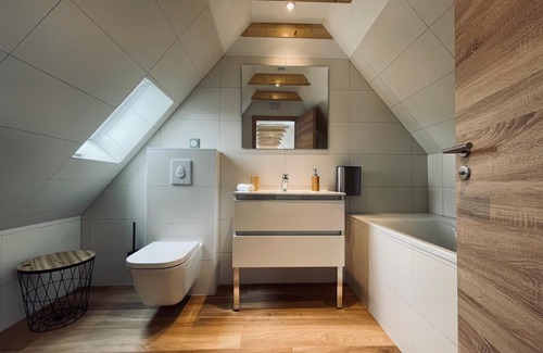 Wintzenheim Apartment | 4-room duplex gîte with mountain-view terrace