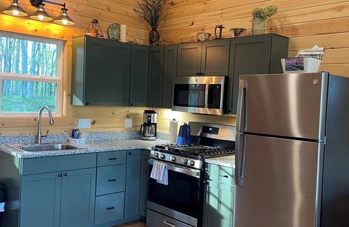 Charlevoix Cabin | 5 minutes to town, New Cabin-2/4 adults or family up to 4 kids. Beach 2 miles.