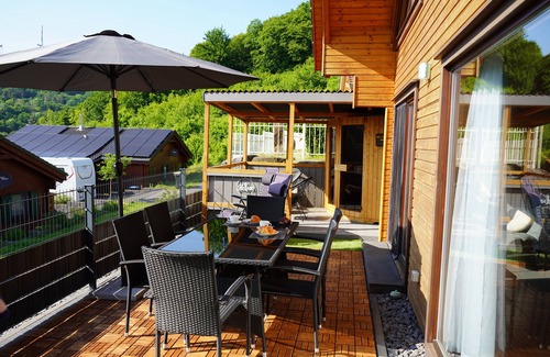 Rieden House | 5 Sterne Ferienhaus Tommy mit Kamin,Sauna,Seeblick