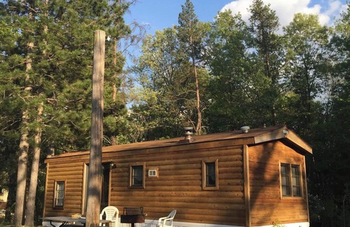 Wisconsin Dells RV Rental | 50 Amp Back in Site at Evergreen Hollow. Lots of Space. Semi-private & Secluded