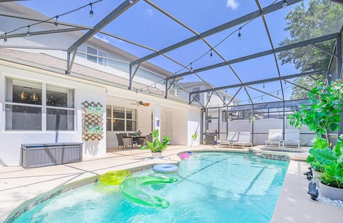 Legacy Park House | 5BR Home - Pool, Hot Tub, Games, and Near Disney!