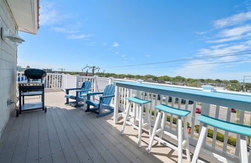 Northeast Virginia Beach House | 7 beds! One block from new SURF Wave Pool and beach! Bikes included!