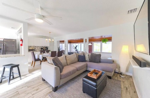 Edgewood Villa | 7BR Lakefront Duplex w/Pool, Sauna & Hot Tub!