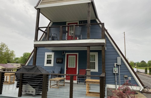 Falls of Rough House | A-Frame of Mind is a perfect cozy getaway in a lakeside community!