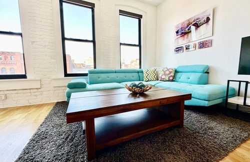 Old Market Apartment | A historic 900 square foot Atrium loft in the heart of the Old Market