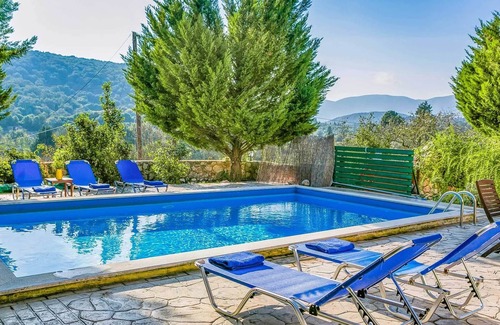 Marantochori Villa | A luxury, quiet villa with private pool, mountain views and 10 mins from the sea