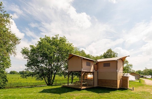 Zuna Cabin | A treehouse tent with an 'unbelievably' beautiful view over the Regge River in Twente