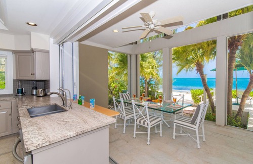 Rum Point House | Abita Kai: ADA-Friendly Family Villa Across from The Kaibo w/Pool, Kayak & Sandy Beach w/Dock