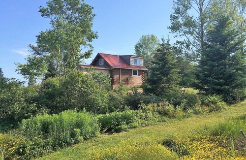 Corea Cabin | Acadia SummerHill Log Cabin-charmingly unique, cozy and quiet, a true hidden gem