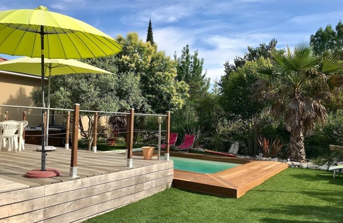 Saussines Villa | Air-conditioned Villa, Terrace,pool,Spa,landscaped garden, Private parking, quiet