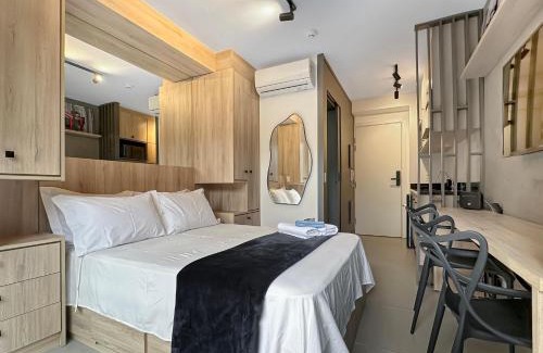 Bela Vista Apartment | Air conditioning Modern Kitchen Balcony Studio