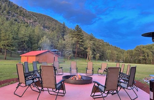 Alamosa Cabin | AIYM Camp Riverfront Cabin #2. In the Rio Grande National Forest, Alamosa Canyon