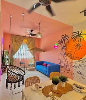 Gua Apartment | ALOHA HOME -5 minutes to DRAWBRIDGE-PASAR PAYANG-MAYANG MALL