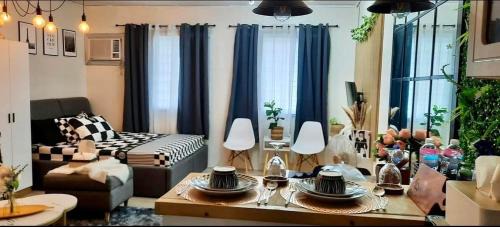 Canlubang Apartment | Amaia Steps Nuvali fully furnished unit with swimming pool view near Carmelray Pitland