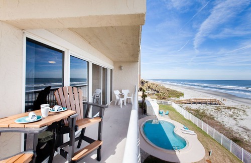 Jacksonville Beach Condo | AMAZING 5⭐ TOP-floor Beachdrifter Oceanfront w wrap balcony + 2/2 w elevator