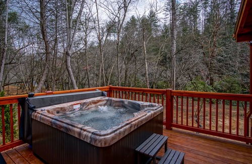Blue Ridge Cabin | Amazing Luxury Getaway ~ 100 Feet on the Toccoa River ~ Hot Tub ~ Great Fishing