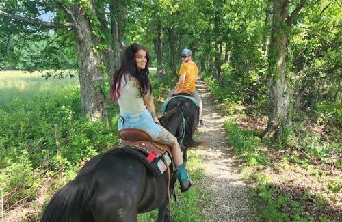 Doe Run RV Rental | Amazing Views, Unique Tee Pee Camping. Trail Rides on site. Pet Friendly!