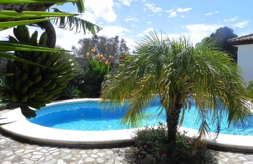 Conil de la Frontera Villa | Andalusian style, private pool with salt water, just 500 meters to Conil, landscaped garden, brick BBQ - Casa Maria del Carmen -