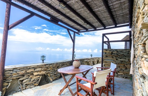 Megas Yialos-Nites House | Andros Serenity-Adults Only-Sea view-pool/jacuzzi stone residence