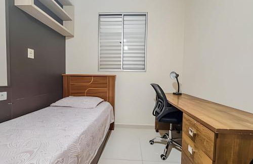 Ourinhos Apartment | Apê elegante com ar, vaga e ótima localização