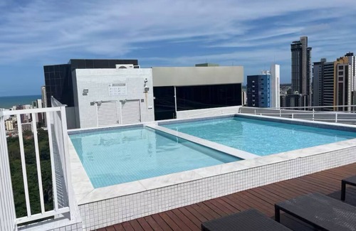 Jardim Rosas Apartment | Ap 1502 4 min walk to Busto in Tambau. Well located next to Cabo Branco