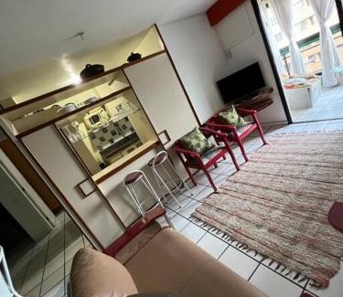 Santa Helena Apartment | Apart Hotel quarto e sala mobiliado na Enseada do Sua