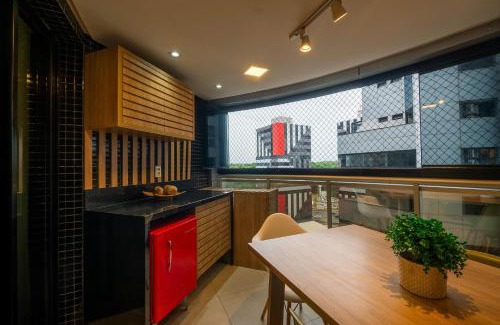 Caminho das Arvores Apartment | Apartamento ao lado do Shopping Salvador, piscina, academia, garagem