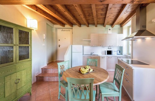 San Felice del Benaco Apartment | Apartment 'Antica Torre Petrarca' with Mountain View, Wi-Fi and Air Conditioning