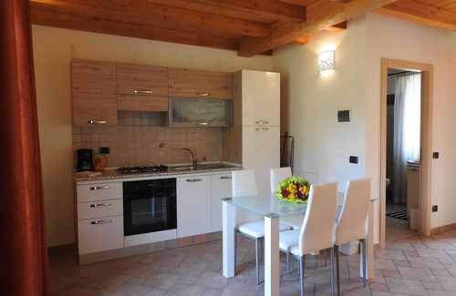 Malcesine Apartment | Apartment balcony view, heated swimming pool, air conditioning,parking area