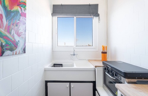 Playa de Almarda House | Apartment 'casAcamer Sur' with Sea Views, Private Terrace, and Shared Garden