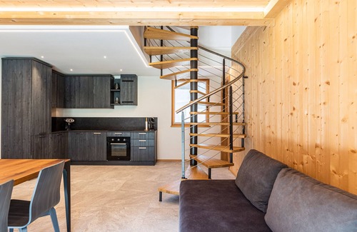 Pinzolo Apartment | Apartment "Ciasa Fatati" with Mountain View, Sauna & Wi-Fi